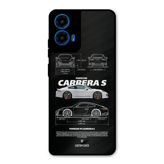 Grey Carrera Moto G45 Mobile Back Cover - Car&Bike PrintShield Case