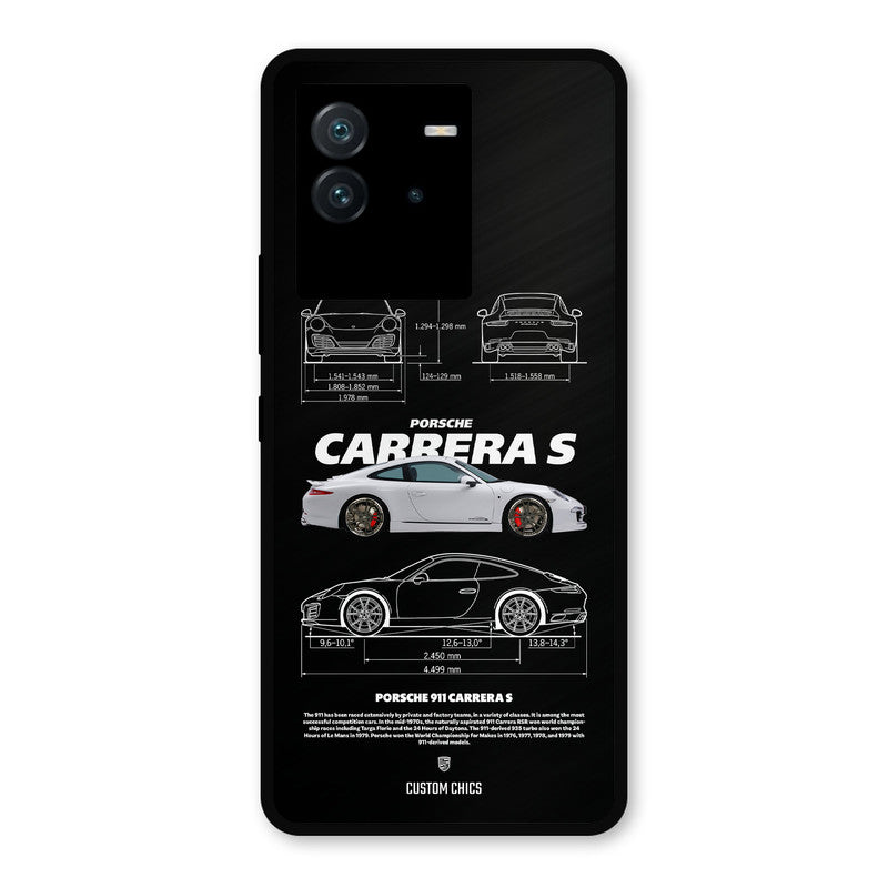 Grey Carrera iQoo Neo 6 Mobile Back Cover - Car&Bike PrintShield Case