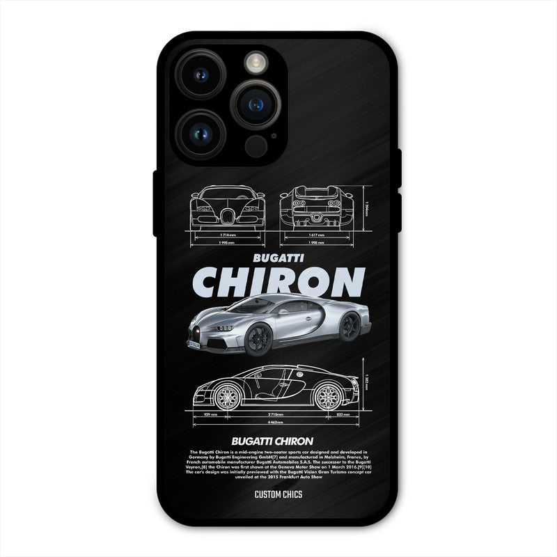 Grey Chiron iPhone 14 Pro Max Mobile Back Cover - Car&Bike PrintShield Case