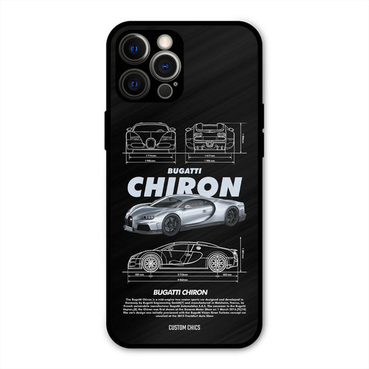 Grey Chiron iPhone 12 Pro Max Mobile Back Cover - Car&Bike PrintShield Case