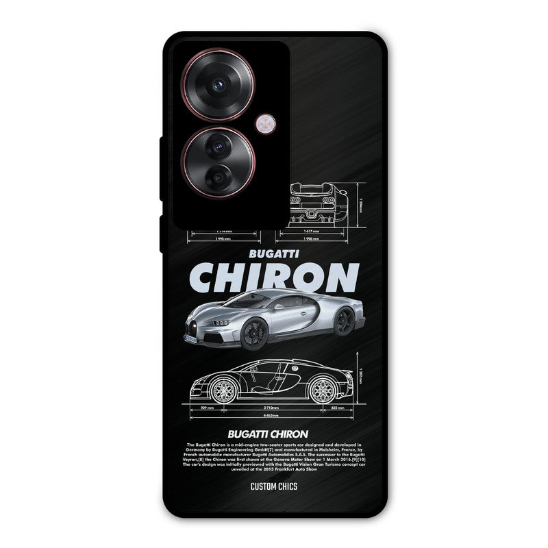 Grey Chiron Oppo F25 Pro Mobile Back Cover - Car&Bike PrintShield Case
