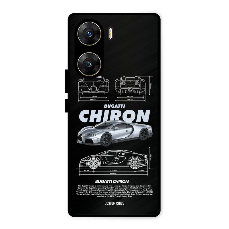Grey Chiron Vivo V29e Mobile Back Cover - Car&Bike PrintShield Case
