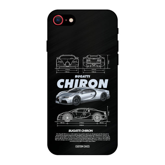 Grey Chiron iPhone SE 2020 Mobile Back Cover - Car&Bike PrintShield Case