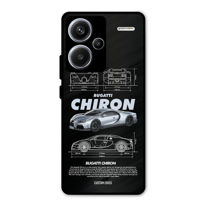 Grey Chiron Redmi Note 13 Pro Plus Mobile Back Cover - Car&Bike PrintShield Case