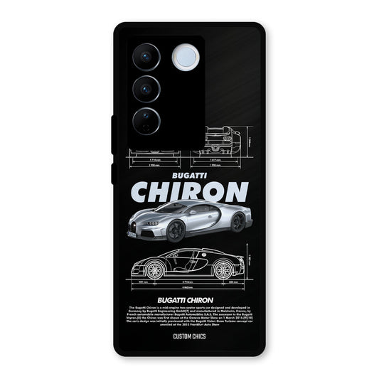Grey Chiron Vivo V27 Pro Mobile Back Cover - Car&Bike PrintShield Case