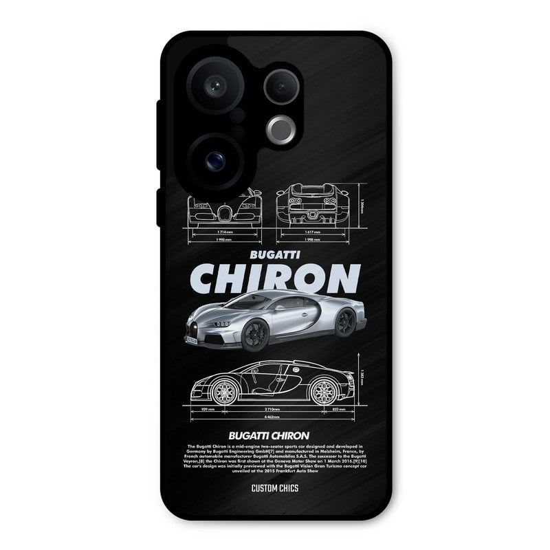 Grey Chiron Vivo X200 FE Mobile Back Cover - Car&Bike PrintShield Case