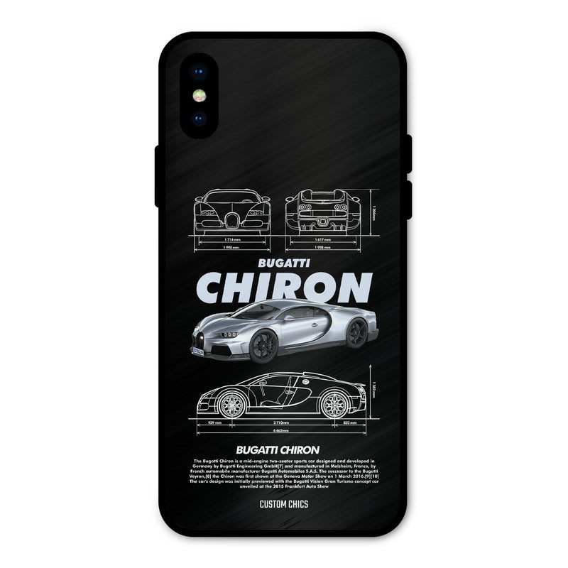 Grey Chiron iPhone X Mobile Back Cover - Car&Bike PrintShield Case