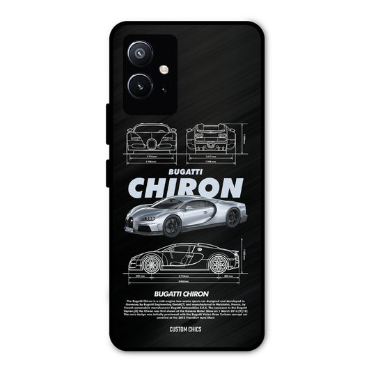 Grey Chiron Vivo Y75 5G Mobile Back Cover - Car&Bike PrintShield Case