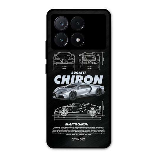 Grey Chiron Poco X6 Pro Mobile Back Cover - Car&Bike PrintShield Case