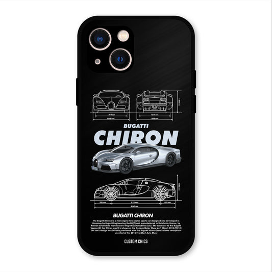 Grey Chiron iPhone 13 Mobile Back Cover - Car&Bike PrintShield Case