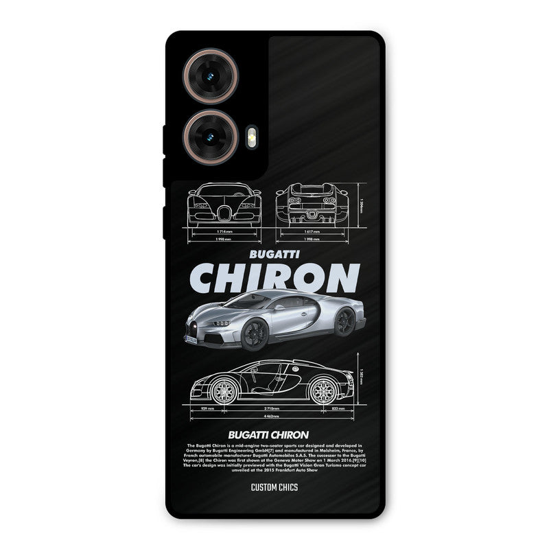 Grey Chiron Moto G85 Mobile Back Cover - Car&Bike PrintShield Case