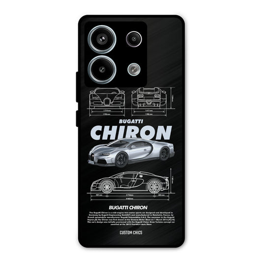 Grey Chiron Redmi Note 13 Pro 5G Mobile Back Cover - Car&Bike PrintShield Case