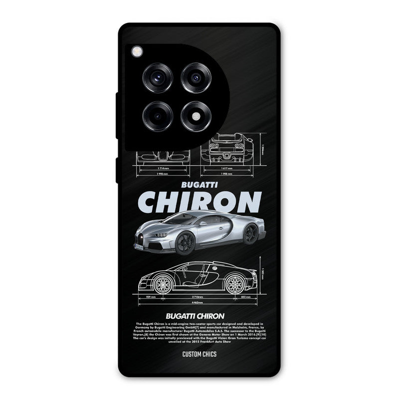 Grey Chiron OnePlus 12R Mobile Back Cover - Car&Bike PrintShield Case