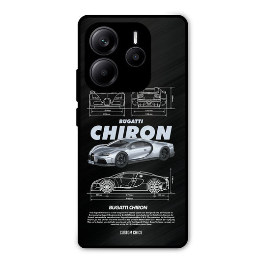 Grey Chiron Redmi Note 14 Mobile Back Cover - Car&Bike PrintShield Case