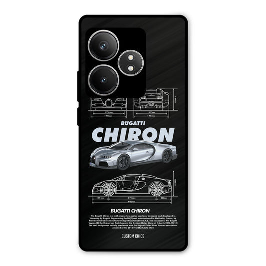 Grey Chiron Realme GT 6T Mobile Back Cover - Car&Bike PrintShield Case