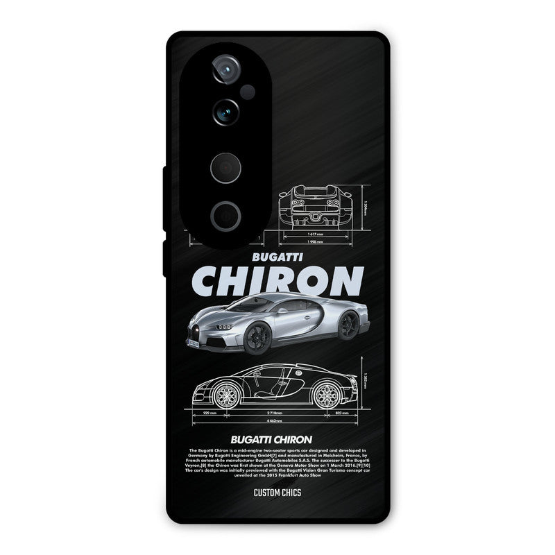 Grey Chiron Vivo V40 Mobile Back Cover - Car&Bike PrintShield Case