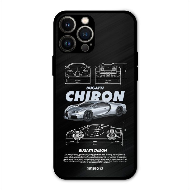 Grey Chiron iPhone 13 Pro Max Mobile Back Cover - Car&Bike PrintShield Case