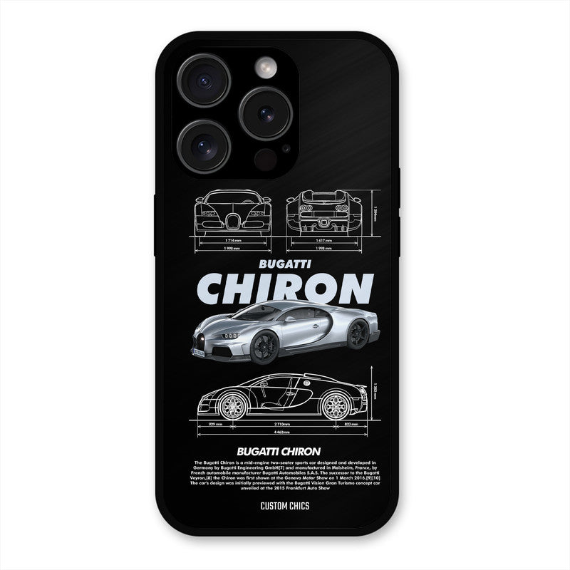 Grey Chiron iPhone 15 Pro Mobile Back Cover - Car&Bike PrintShield Case