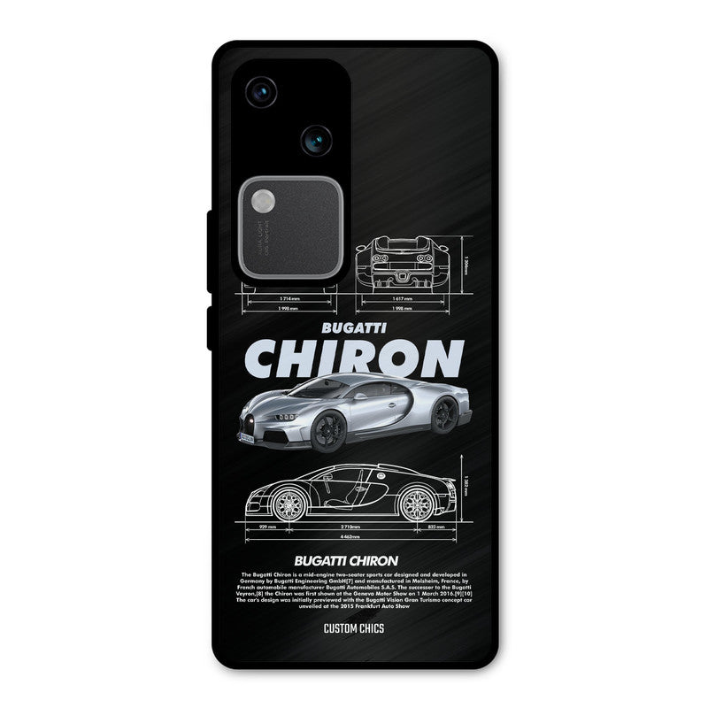 Grey Chiron Vivo V30 Mobile Back Cover - Car&Bike PrintShield Case