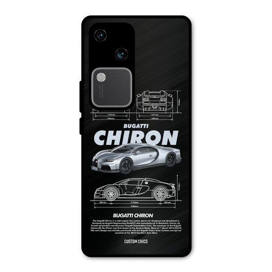 Grey Chiron Vivo V30 Mobile Back Cover - Car&Bike PrintShield Case