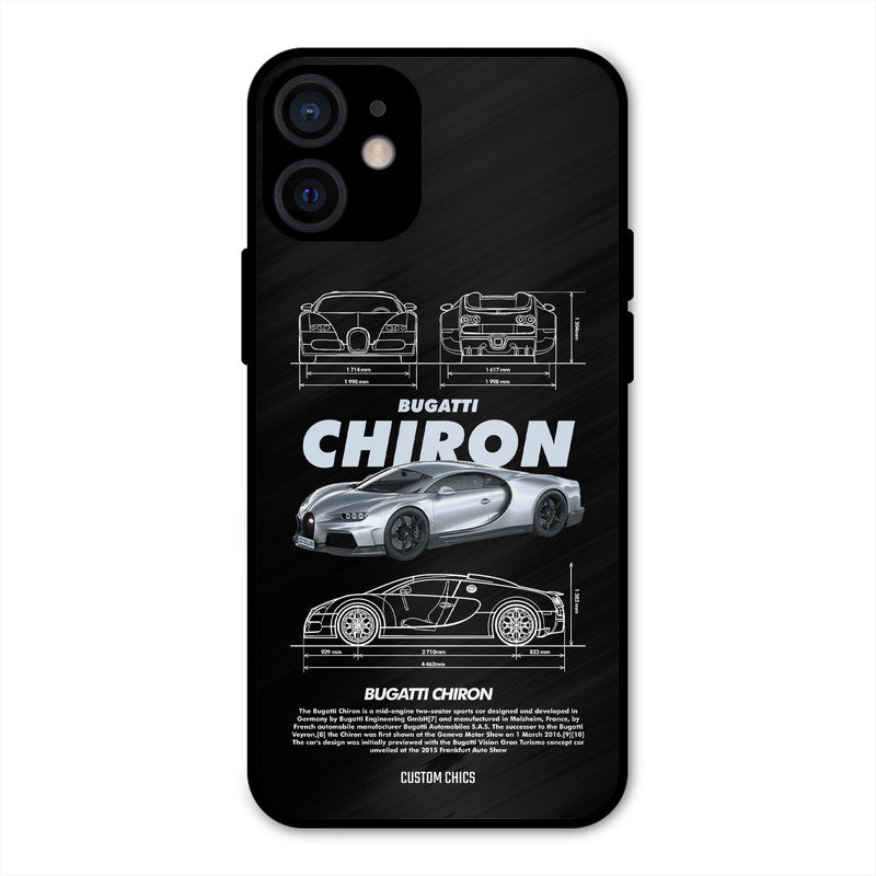Grey Chiron iPhone 12 Mini Mobile Back Cover - Car&Bike PrintShield Case