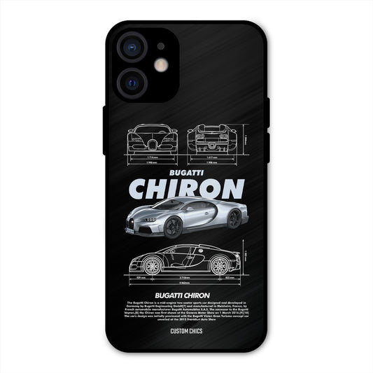Grey Chiron iPhone 12 Mini Mobile Back Cover - Car&Bike PrintShield Case
