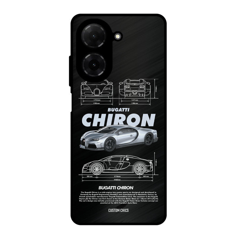 Grey Chiron Poco C71 Mobile Back Cover - Car&Bike PrintShield Case