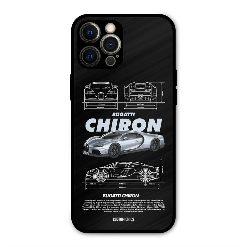 Grey Chiron iPhone 12 Pro Mobile Back Cover - Car&Bike PrintShield Case