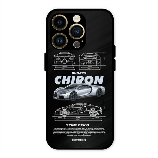 Grey Chiron iPhone 14 Pro Mobile Back Cover - Car&Bike PrintShield Case
