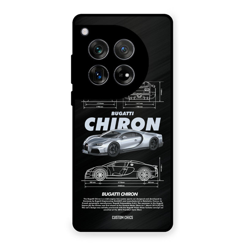 Grey Chiron OnePlus 12 Mobile Back Cover - Car&Bike PrintShield Case