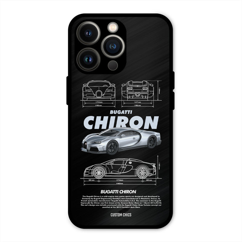 Grey Chiron iPhone 13 Pro Mobile Back Cover - Car&Bike PrintShield Case
