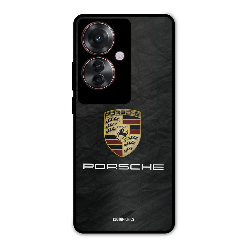Grey Porsche Oppo F25 Pro Mobile Back Cover - Car&Bike PrintShield Case