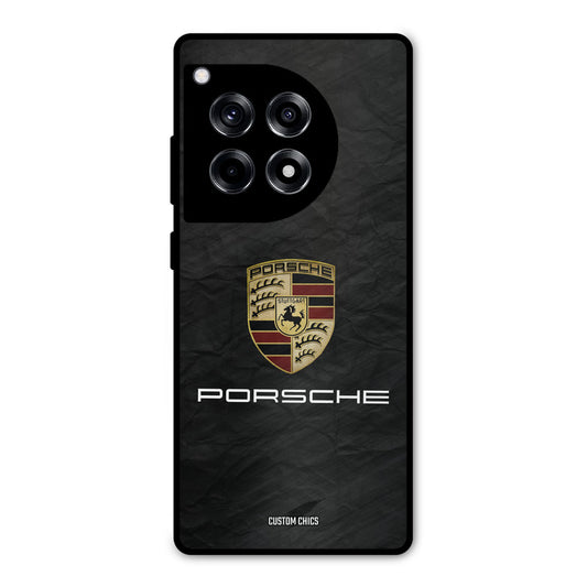 Grey Porsche OnePlus 12R Mobile Back Cover - Car&Bike PrintShield Case