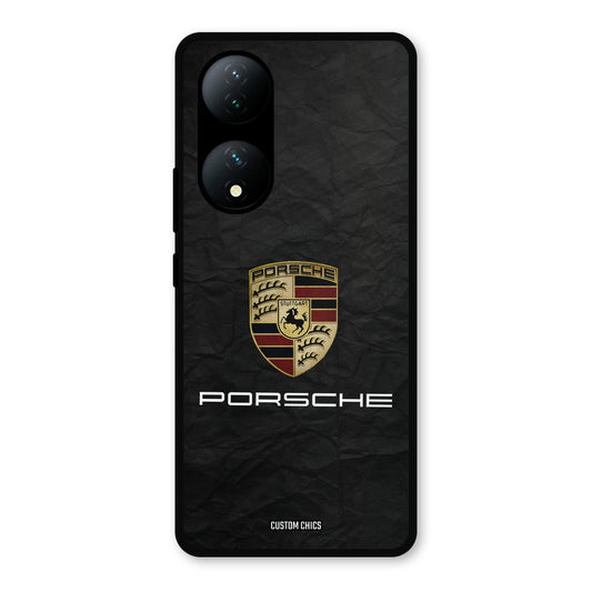 Grey Porsche Vivo Y100 Mobile Back Cover - Car&Bike PrintShield Case