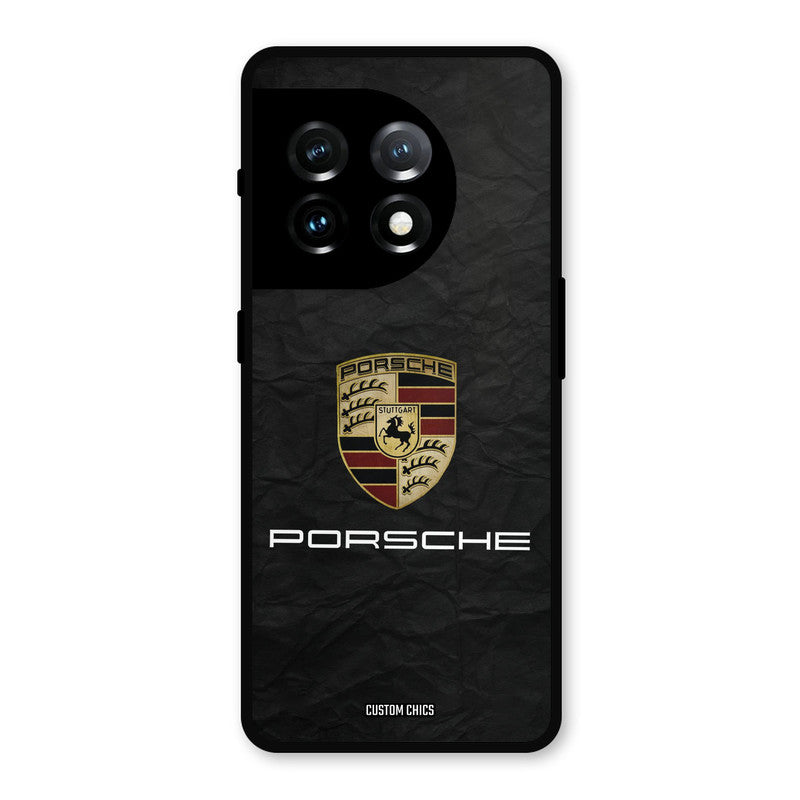 Grey Porsche OnePlus 11 Mobile Back Cover - Car&Bike PrintShield Case