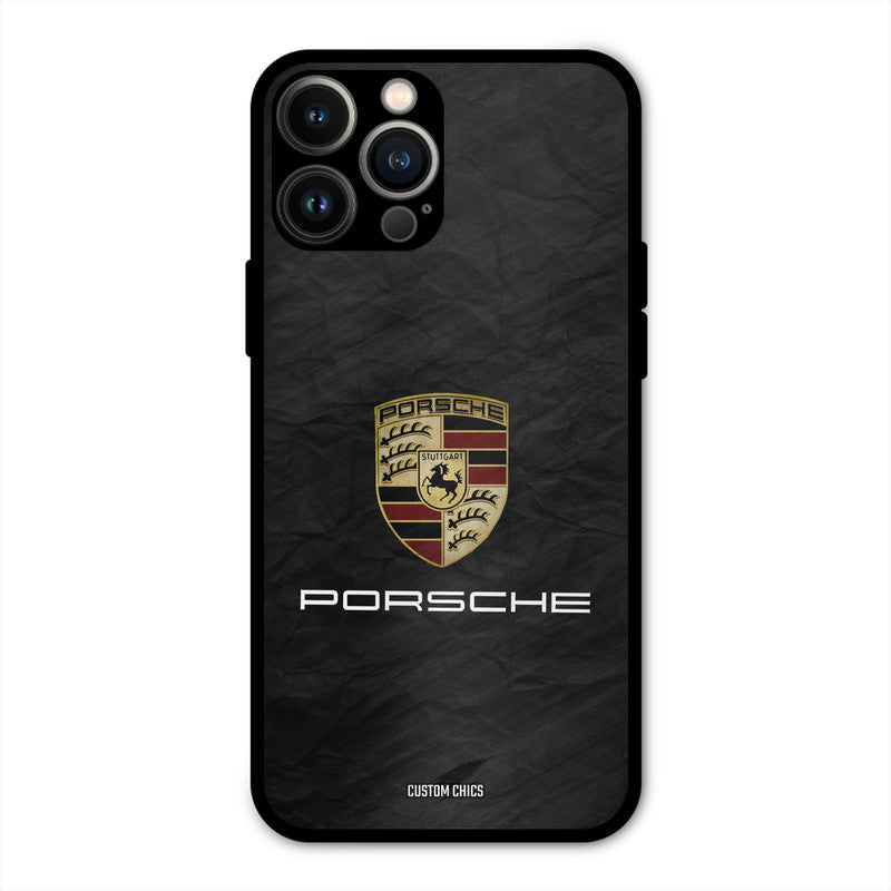Grey Porsche iPhone 13 Pro Max Mobile Back Cover - Car&Bike PrintShield Case