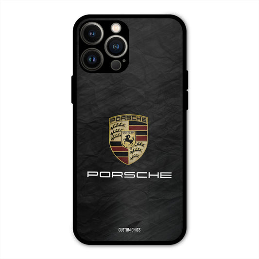 Grey Porsche iPhone 13 Pro Max Mobile Back Cover - Car&Bike PrintShield Case