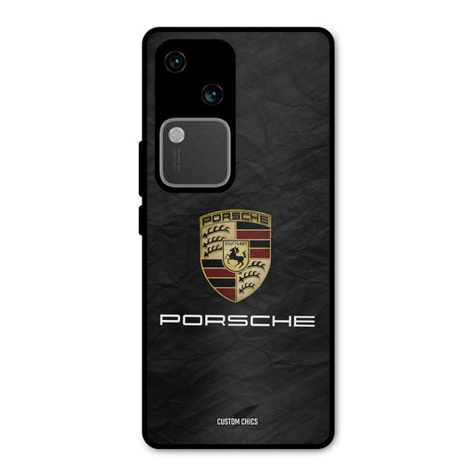 Grey Porsche Vivo V30 Mobile Back Cover - Car&Bike PrintShield Case