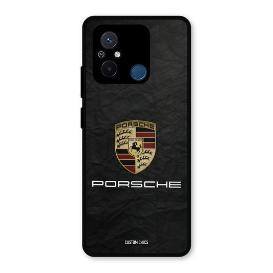 Grey Porsche Redmi 12c Mobile Back Cover - Car&Bike PrintShield Case