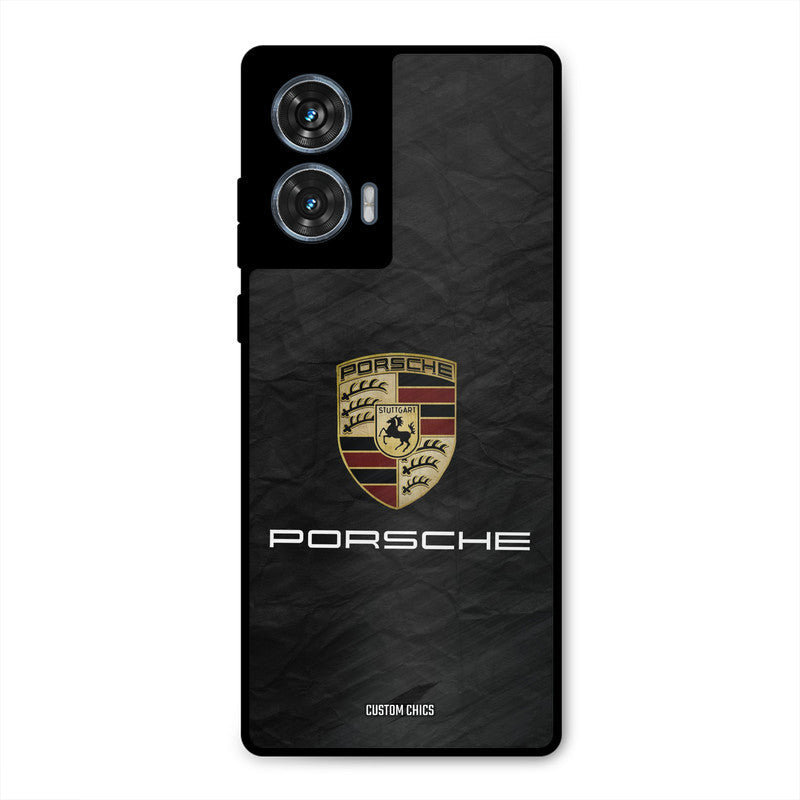 Grey Porsche Moto G96 Mobile Back Cover - Car&Bike PrintShield Case