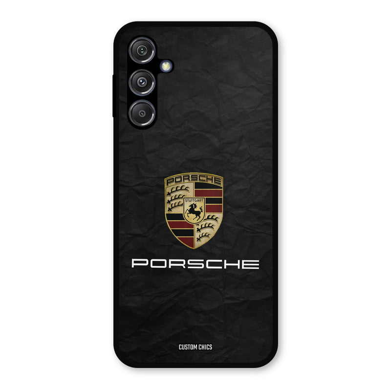Grey Porsche Samsung Galaxy M34 5G Mobile Back Cover - Car&Bike PrintShield Case