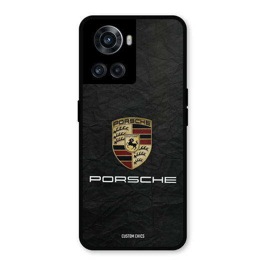 Grey Porsche OnePlus 10R Mobile Back Cover - Car&Bike PrintShield Case