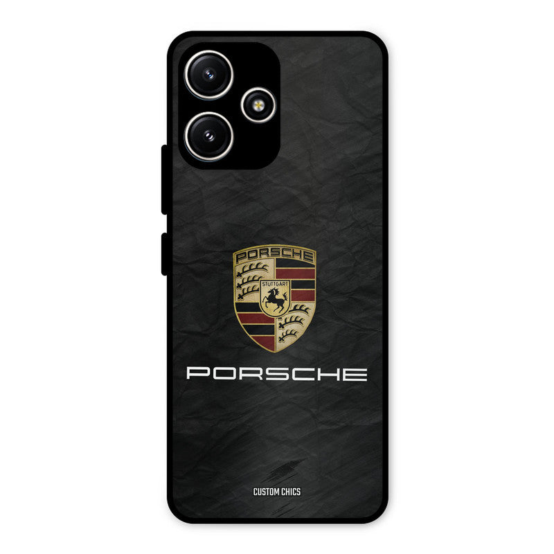 Grey Porsche Redmi 12 5G Mobile Back Cover - Car&Bike PrintShield Case