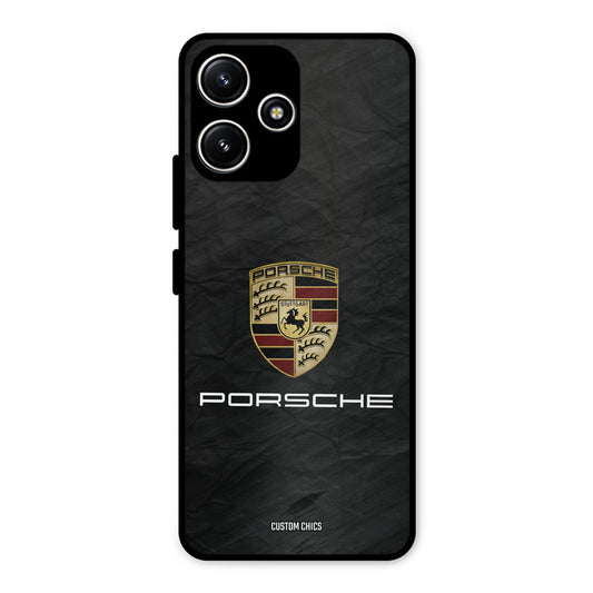 Grey Porsche Redmi 12 5G Mobile Back Cover - Car&Bike PrintShield Case