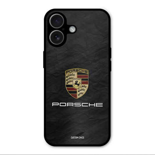 Grey Porsche iPhone 17 Mobile Back Cover - Car&Bike PrintShield Case