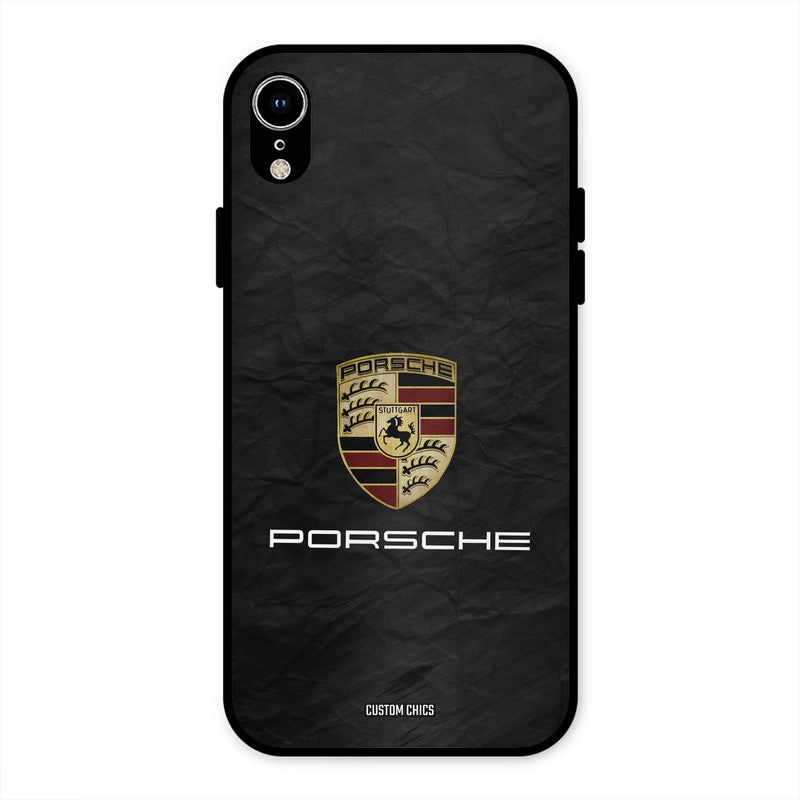 Grey Porsche iPhone XR Mobile Back Cover - Car&Bike PrintShield Case
