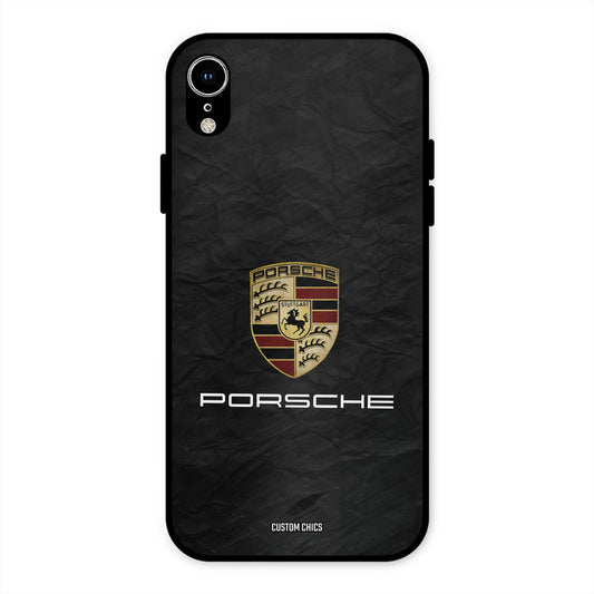 Grey Porsche iPhone XR Mobile Back Cover - Car&Bike PrintShield Case