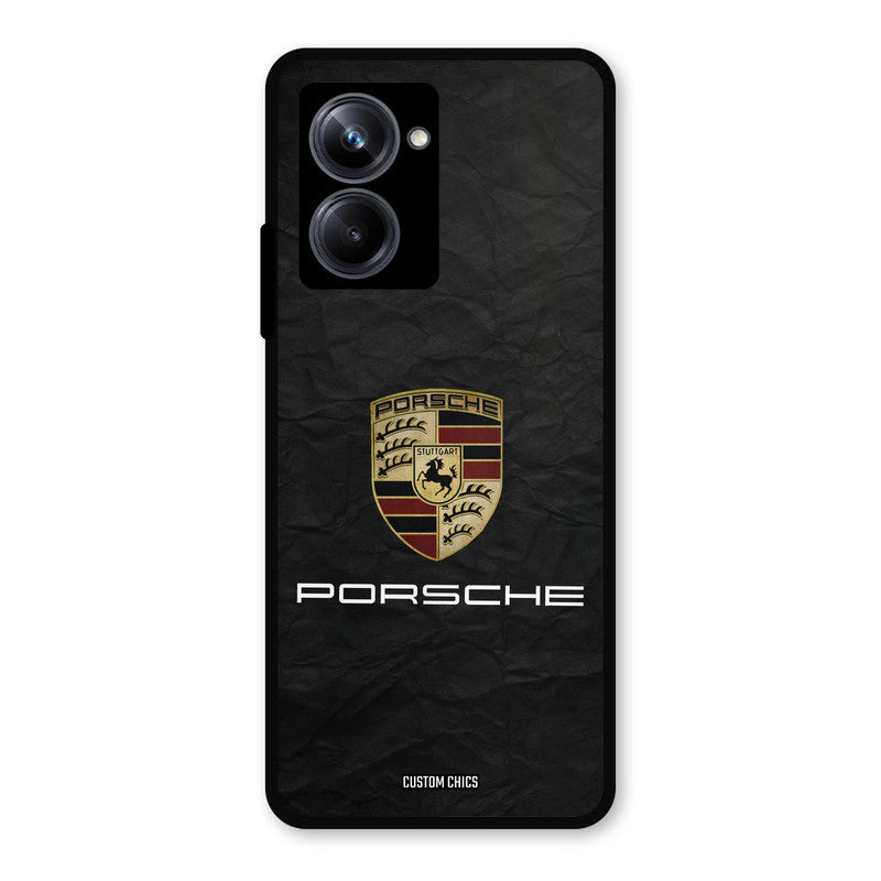 Grey Porsche Realme 10 Pro Mobile Back Cover - Car&Bike PrintShield Case
