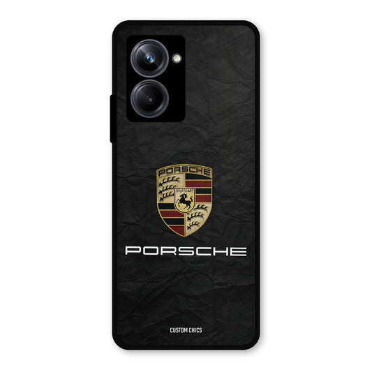 Grey Porsche Realme 10 Pro Mobile Back Cover - Car&Bike PrintShield Case