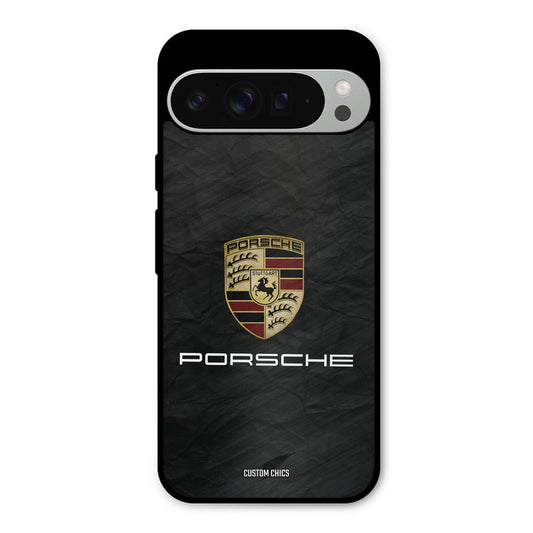 Grey Porsche Google Pixel 9 Pro XL Mobile Back Cover - Car&Bike PrintShield Case